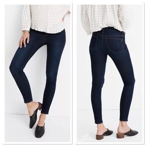 Madewell Maternity Side Panel Larkspur Skinny Jean